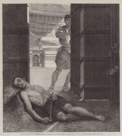 The International Exhibition, A Martyr in the Reign of Diocletian by Ernest Slingeneyer